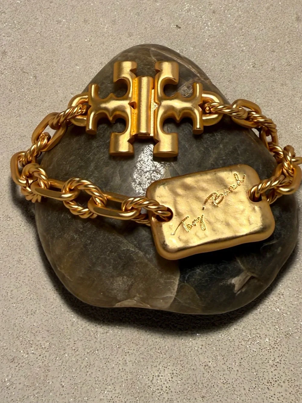 Tory Burch Gold-Tone Chain Bracelet